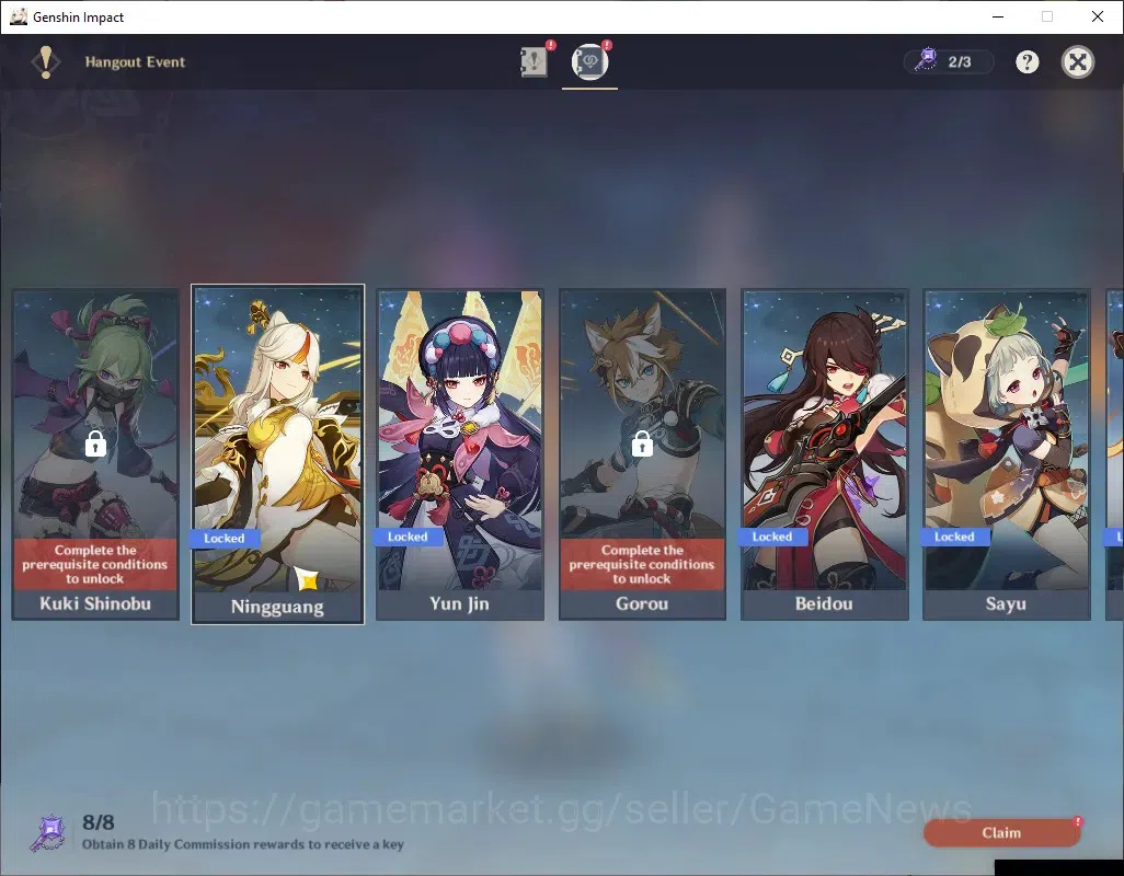 Genshin Impact Accounts ASIA|AR 45|3 Limited + 1(*5Weapon)|Nicole,Escoffie image 17