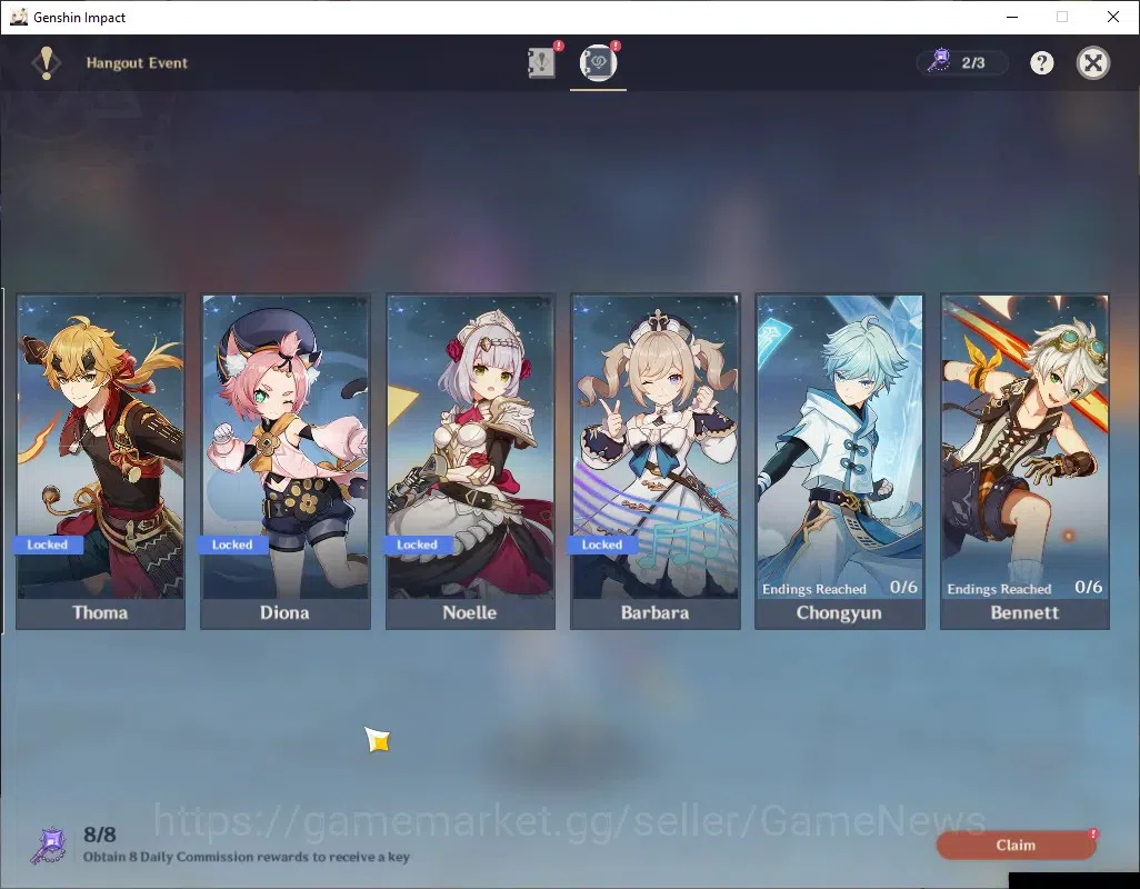 Genshin Impact Accounts ASIA|AR 45|3 Limited + 1(*5Weapon)|Nicole,Escoffie image 18