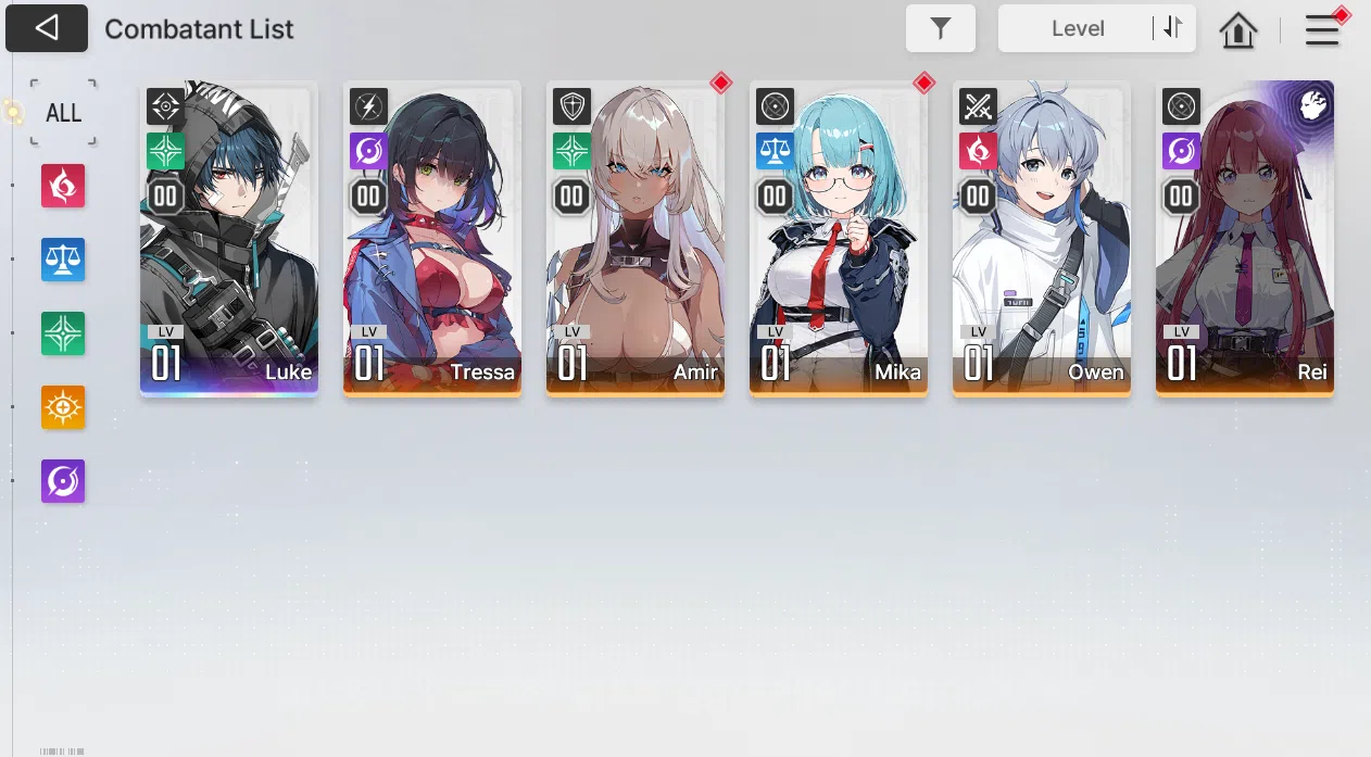 Chaos Zero Nightmare Accounts GLOBAL | Lv5 | Starter 1 SSR (Luke) + 1700 Crystal image 5