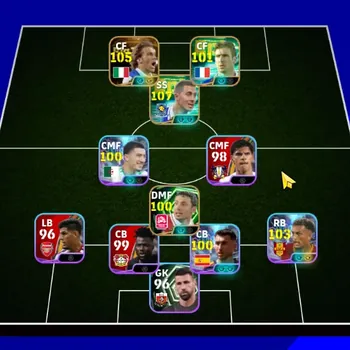 eFootball Accounts Legends & Iconic Players Mobile|PW 3046|Bigtime Del Piero, Epic Hazard, Cantona, Van Bommel|Showtime