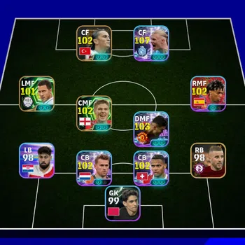 eFootball Accounts Mid-Tier eFootball Dream Team | 3132 Collective Strength | 107 Haaland + 103 Cesamiro | Budget Account