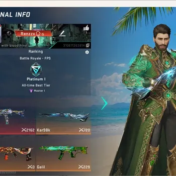 Blood Strike Accounts Collab Skin ASIA|Eternal Gun:MP7-Tidesong|3 Ultra Gun|7 Legendary Gun|2 Collab Striker