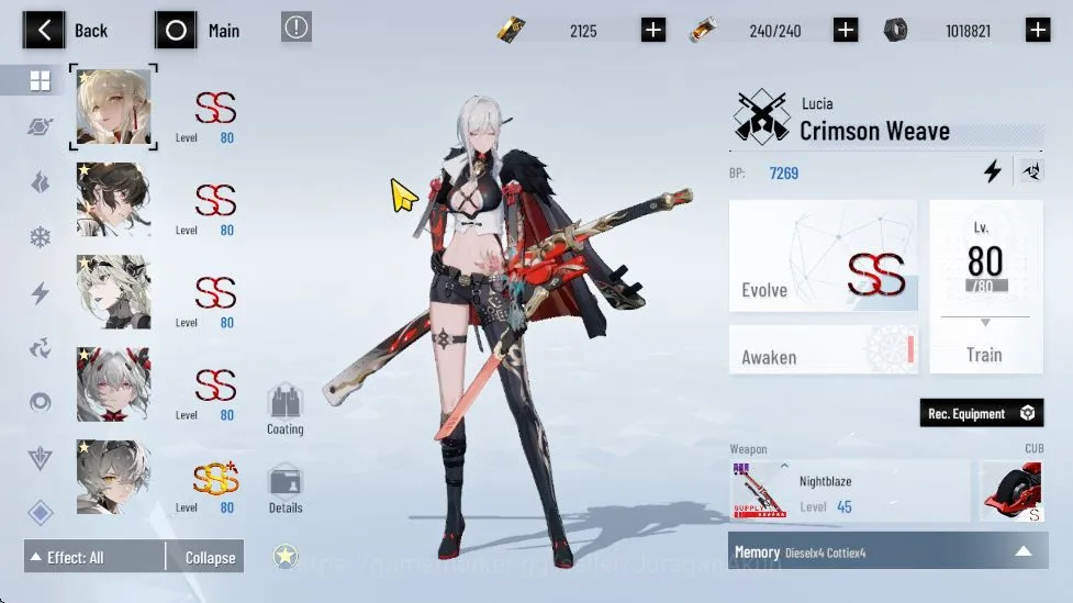 Punishing: Gray Raven Accounts ASIA|ENDGAME|Lucia CW+Coat(Tsubaki)+Sign, Lucia Py image 5