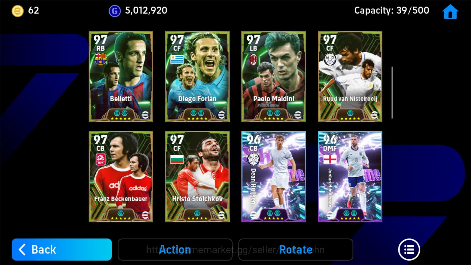 eFootball Accounts Others Power 3214 | Neymar Big Time | Messi Big Time | Baresi Epic DB | Dijk Big Time | Scholes Epic DB 8
