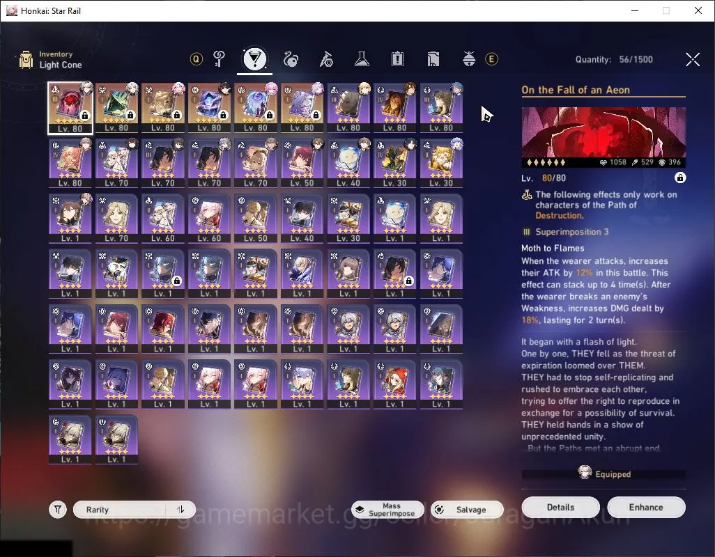 Honkai Star Rail Accounts Mid Game ASIA|TL 69|10 Limited|Castorice+Sign,Cyrene,Firefly,Robin,Feixiao,Saber,RuanMei,Etc|MC 2