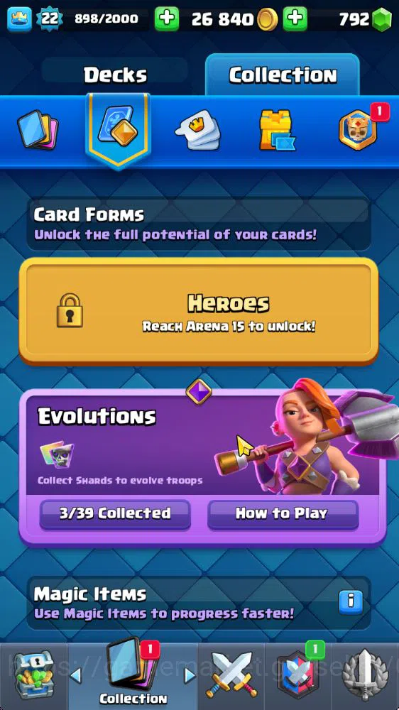 Clash Royale Accounts Starter Lvl 22|Trophy 3004|KTL 9|Fresh Starter|Limited Skin|Card 59| 3 Evo, 14 Epic, 23 Rare, 22 5