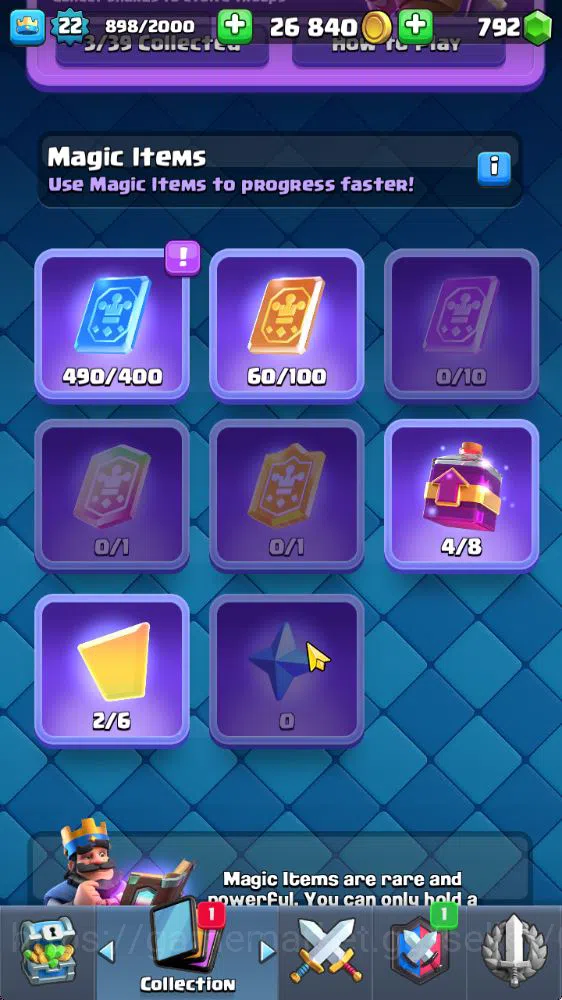 Clash Royale Accounts Starter Lvl 22|Trophy 3004|KTL 9|Fresh Starter|Limited Skin|Card 59| 3 Evo, 14 Epic, 23 Rare, 22 6