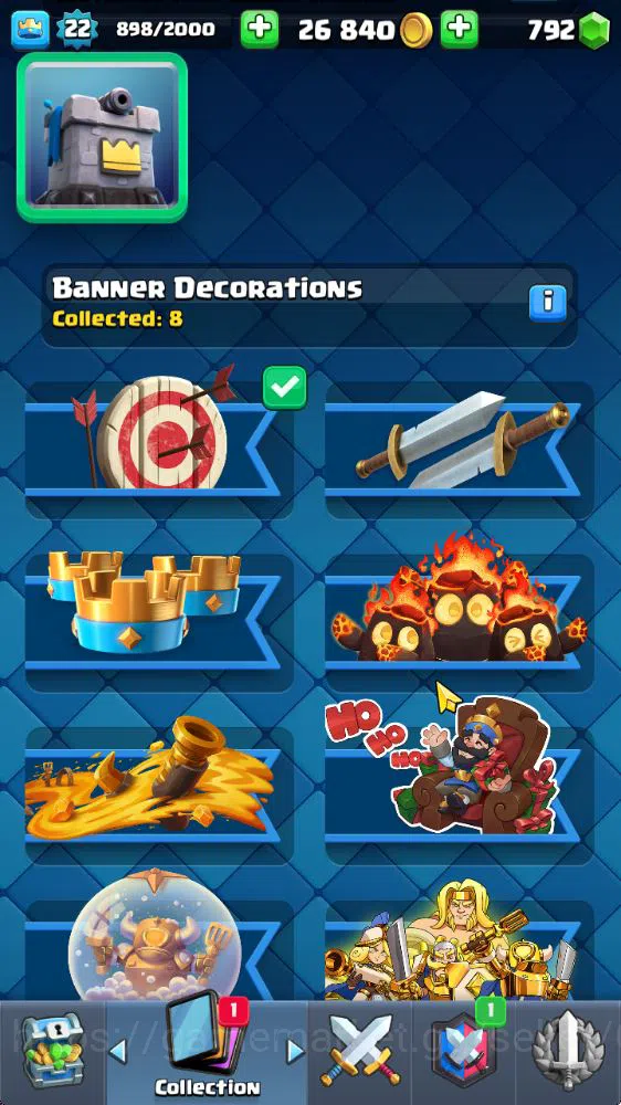 Clash Royale Accounts Starter Lvl 22|Trophy 3004|KTL 9|Fresh Starter|Limited Skin|Card 59| 3 Evo, 14 Epic, 23 Rare, 22 8