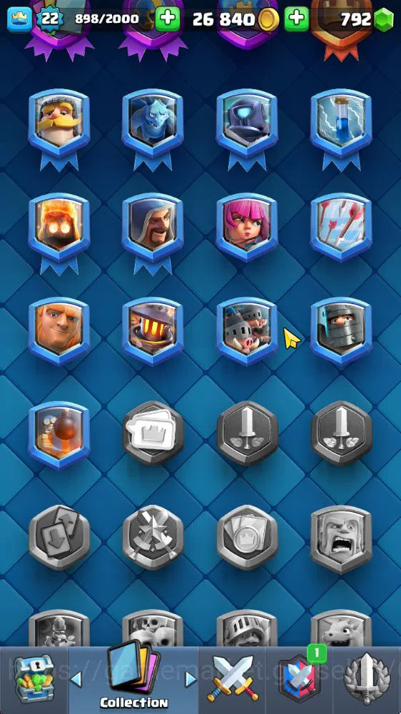 Clash Royale Accounts Starter Lvl 22|Trophy 3004|KTL 9|Fresh Starter|Limited Skin|Card 59| 3 Evo, 14 Epic, 23 Rare, 22 9