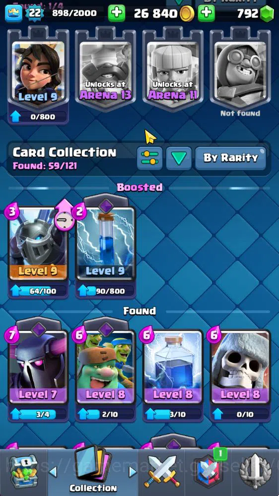 Clash Royale Accounts Starter Lvl 22|Trophy 3004|KTL 9|Fresh Starter|Limited Skin|Card 59| 3 Evo, 14 Epic, 23 Rare, 22 10