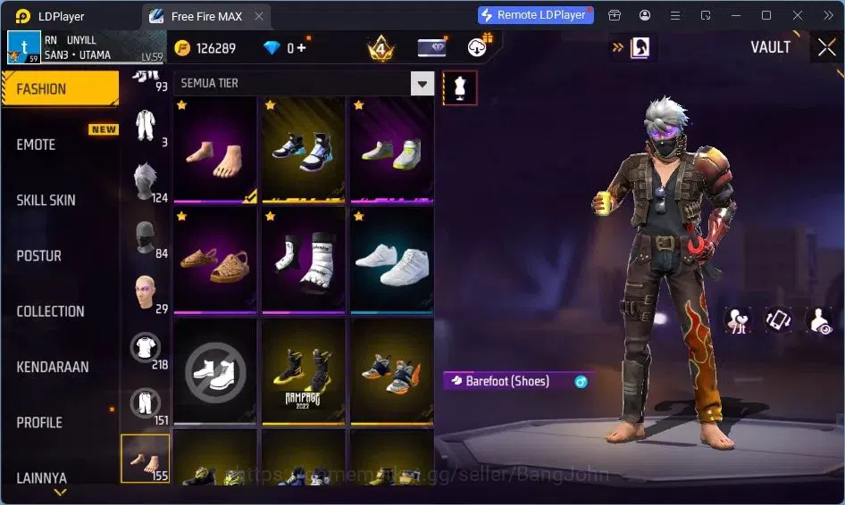 Free Fire Accounts Indonesia | Vault 218| EVO-M1014 DRACO| EVO-XM8 DE image 14