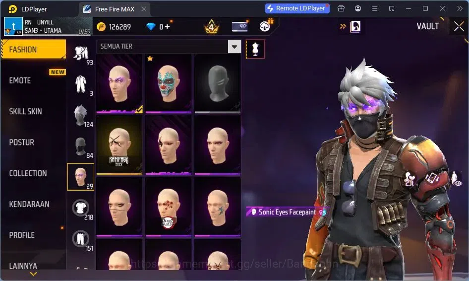 Free Fire Accounts Indonesia | Vault 218| EVO-M1014 DRACO| EVO-XM8 DE image 17
