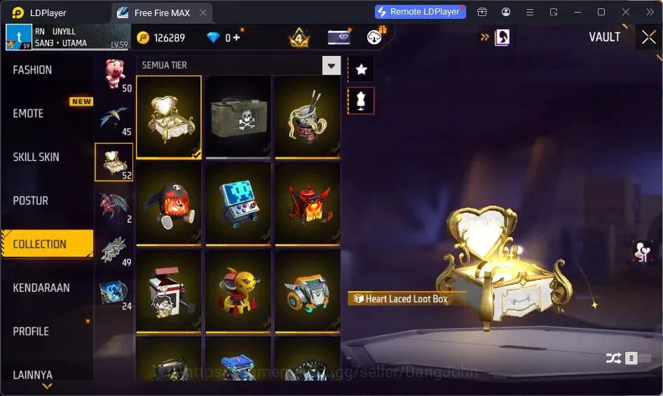 Free Fire Accounts Indonesia | Vault 218| EVO-M1014 DRACO| EVO-XM8 DE image 7