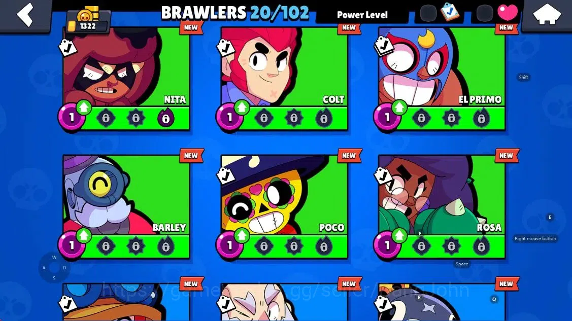 Brawl Stars Accounts Android | 1322 Thropy|20 Brawler-2 Max Lv(Ash,Berr image 6