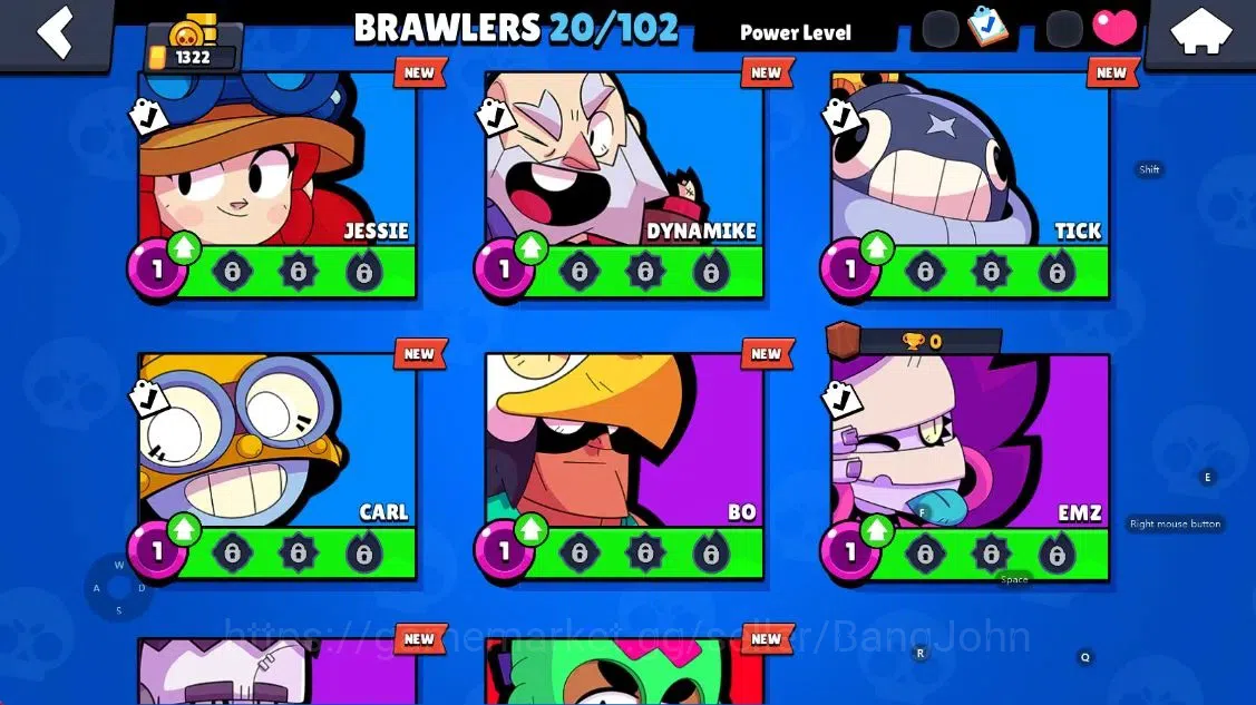 Brawl Stars Accounts Android | 1322 Thropy|20 Brawler-2 Max Lv(Ash,Berr image 7