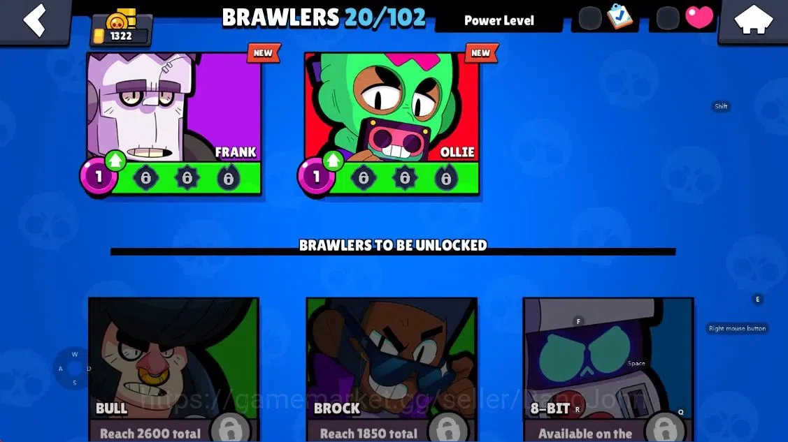 Brawl Stars Accounts Android | 1322 Thropy|20 Brawler-2 Max Lv(Ash,Berr image 8