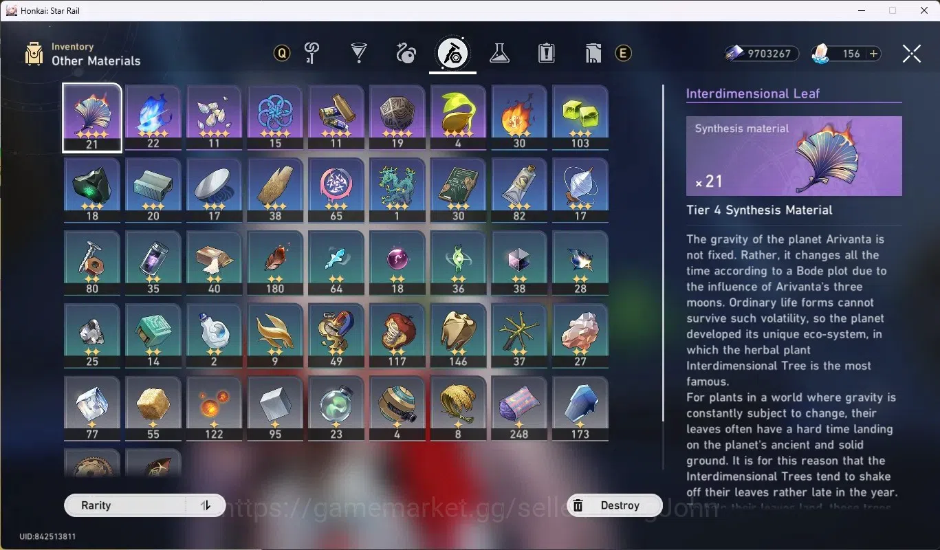 Honkai Star Rail Accounts Others ASIA| TL 50 | 6 Limited [(Sparxie+Sign),Selee E1,Dan Heng-Perm,Yao Guang,Sparkle,Ruan 14