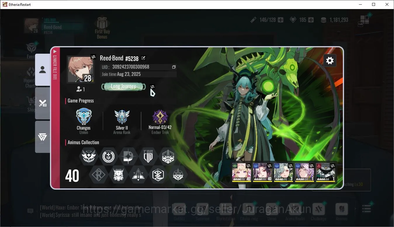 Etheria: Restart Accounts Global-S11| 9 SSR(Freya,Tiamat,Kloss,LingluoP1,Sha image 2