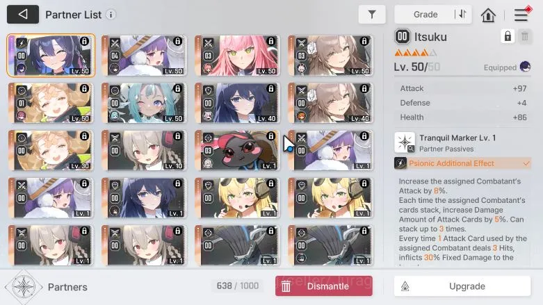 Chaos Zero Nightmare Accounts GLOBAL|Lv 50|7 SSR [ChizuruM2,MeilinM2,Luke,Khalipe,OrleaM1,Etc]|11 SR[TressaM6,ReiM6,Etc]+1 6