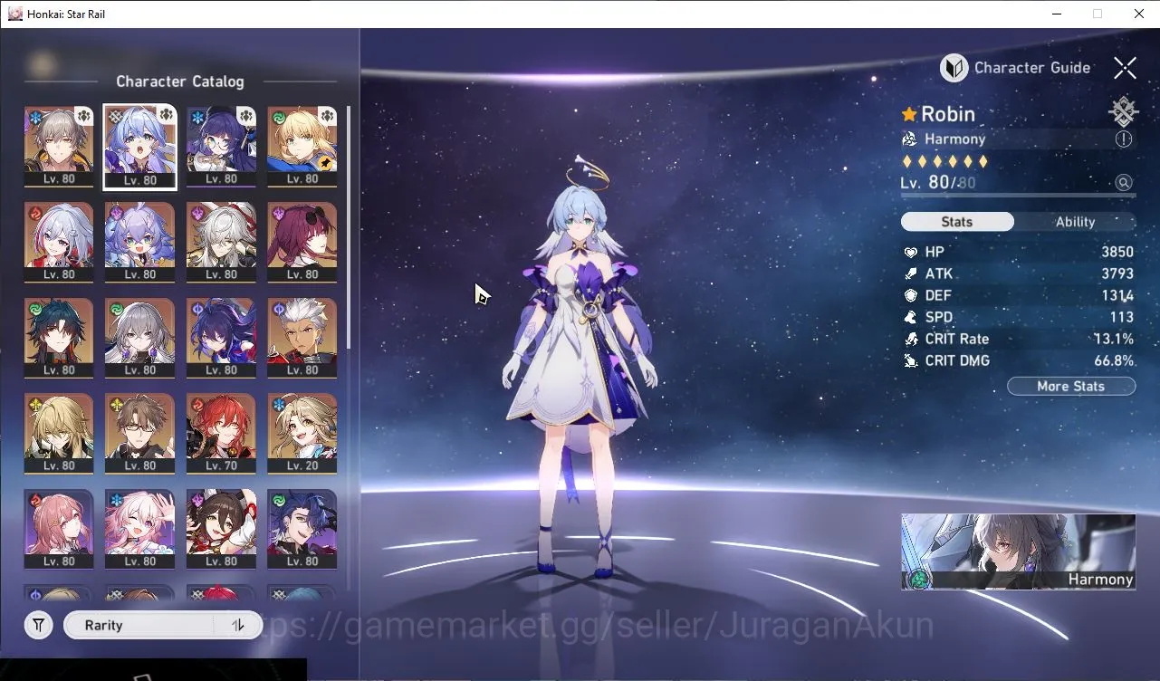 Honkai Star Rail Accounts Starter ASIA|TL 70 | 7 Limited |[Saber E3,kafka E1,JingYuan,Archer]+Sign,Topaz,Kafka,Luocha| MC 3
