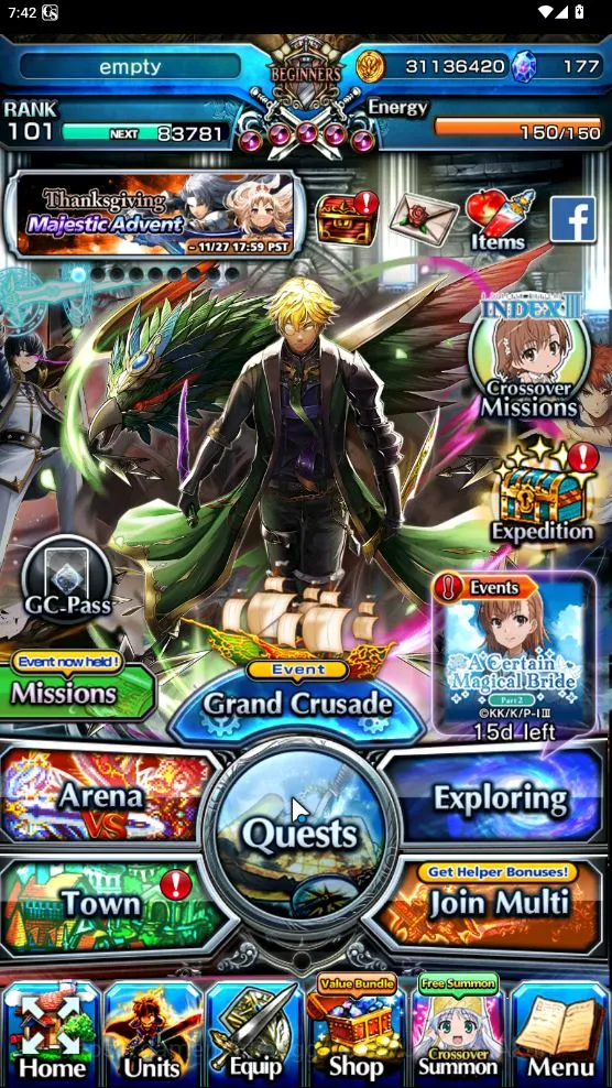 Grand Summoners End-Game Global|Rank 101|20 Ascend[RoyTW,EShirouTW,MiyuTW,C image 1