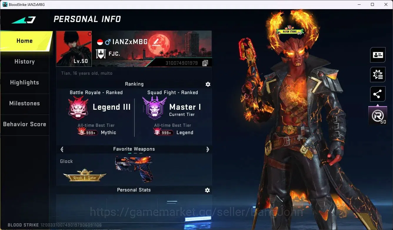 Blood Strike Accounts ASIA |1 Eternal|7 Collab Gun 7DS/EVA/TR|6 Limited image 1