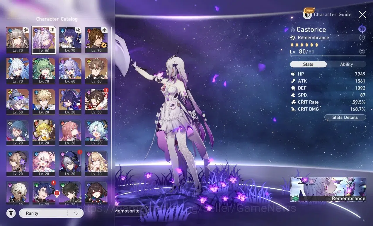 Honkai Star Rail Accounts ASIA |TL 61|5 Limited| Castorice + Sign, Jingliu, image 1