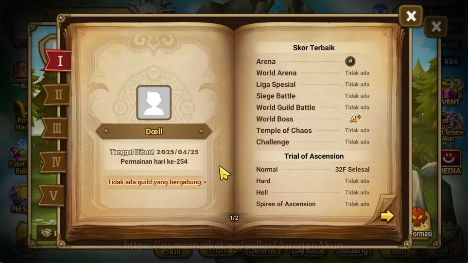 Summoners War: Sky Arena Accounts Mid-Game ASIA|Lv 35|Starter|1 LD [Laima]| 12 Total NB5 [Chiwu,Verad,Amber,Etc] + 37 6 3