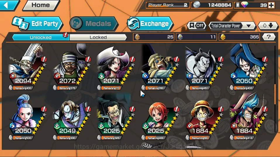 One Piece Bounty Rush Accounts Starter Global | Starter | Low Progress | 3 META EX | S-Snake, Kozuki Oden ,Kuzan | Rank 2 4
