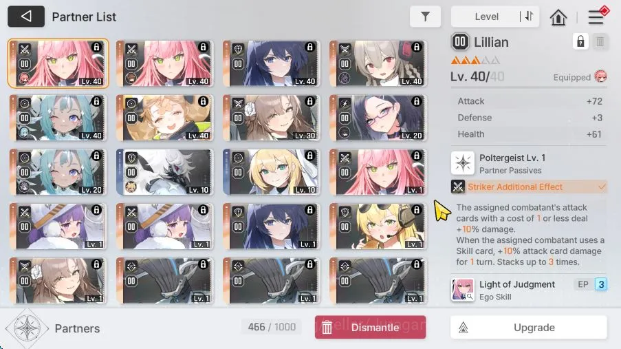 Chaos Zero Nightmare Accounts GLOBAL Lv40|6 SSR(YukiM3,Haru,Magna,Mei Lin,Kayron,Hugo)+11SR Combatant,23 SR Partners|2K 3