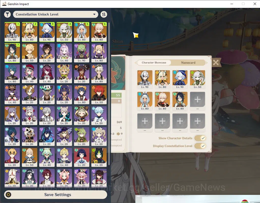 Genshin Impact Accounts ASIA|AR 55|7Limited+3(*5Weapon)| (Arlecc C1+Sign,F image 2