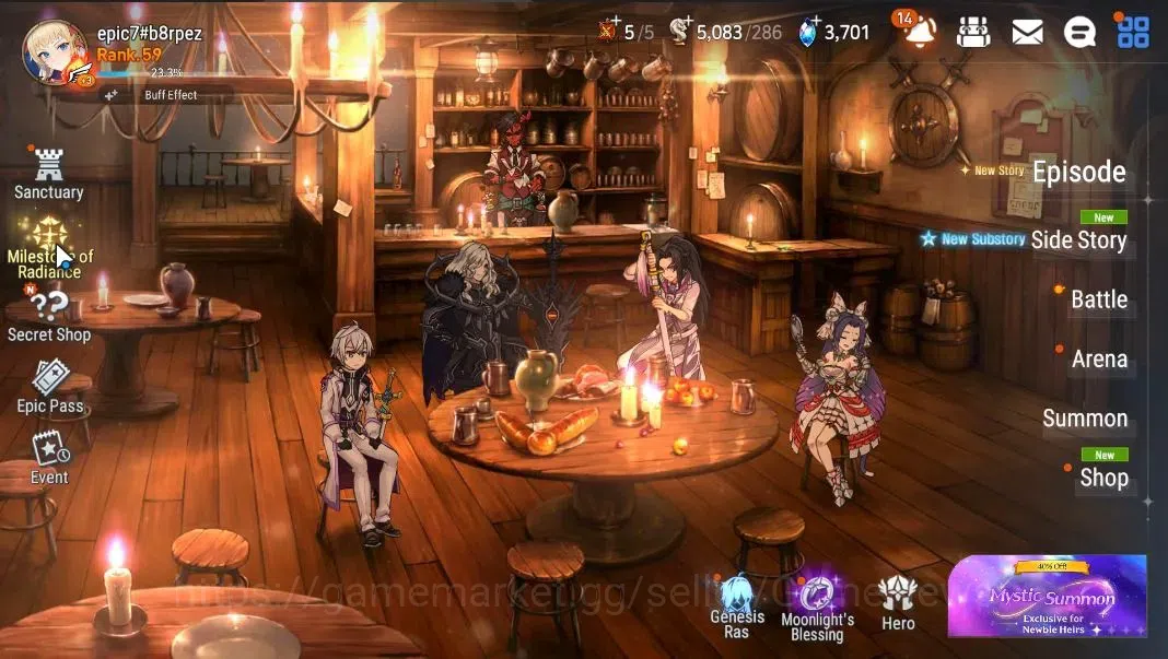 Epic Seven Accounts Global|UnVerif|9 ML(BHwayoung,Harsetti,Straze,DLil image 13