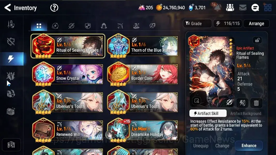 Epic Seven Accounts Global|UnVerif|9 ML(BHwayoung,Harsetti,Straze,DLil image 20