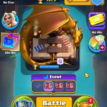 Clash Royale Accounts Starter Trophy 7279 | CL 1154 | KTL 13 | 116 Cards |4 Champ|1 Hero|7 Evo|Arena 19|28K Coins+66