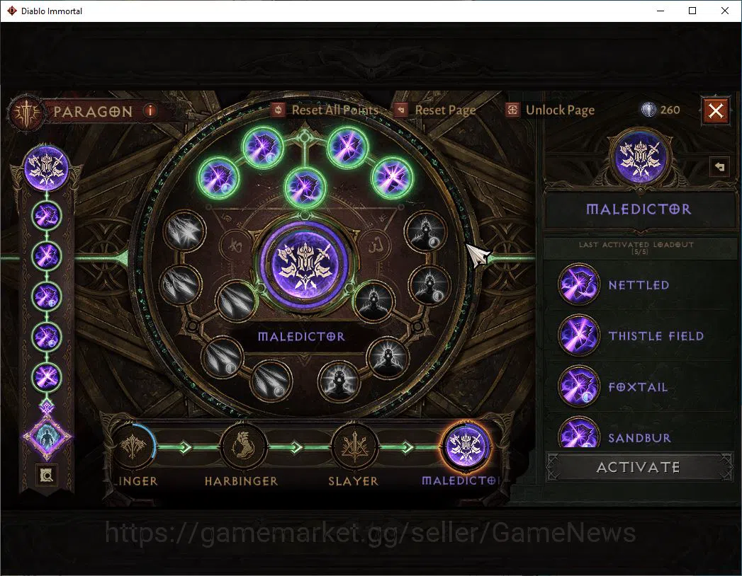 Diablo Immortal Accounts SEA - vasily|Lv60(600)|Wizard|34k CR|Reso 600| Par image 10