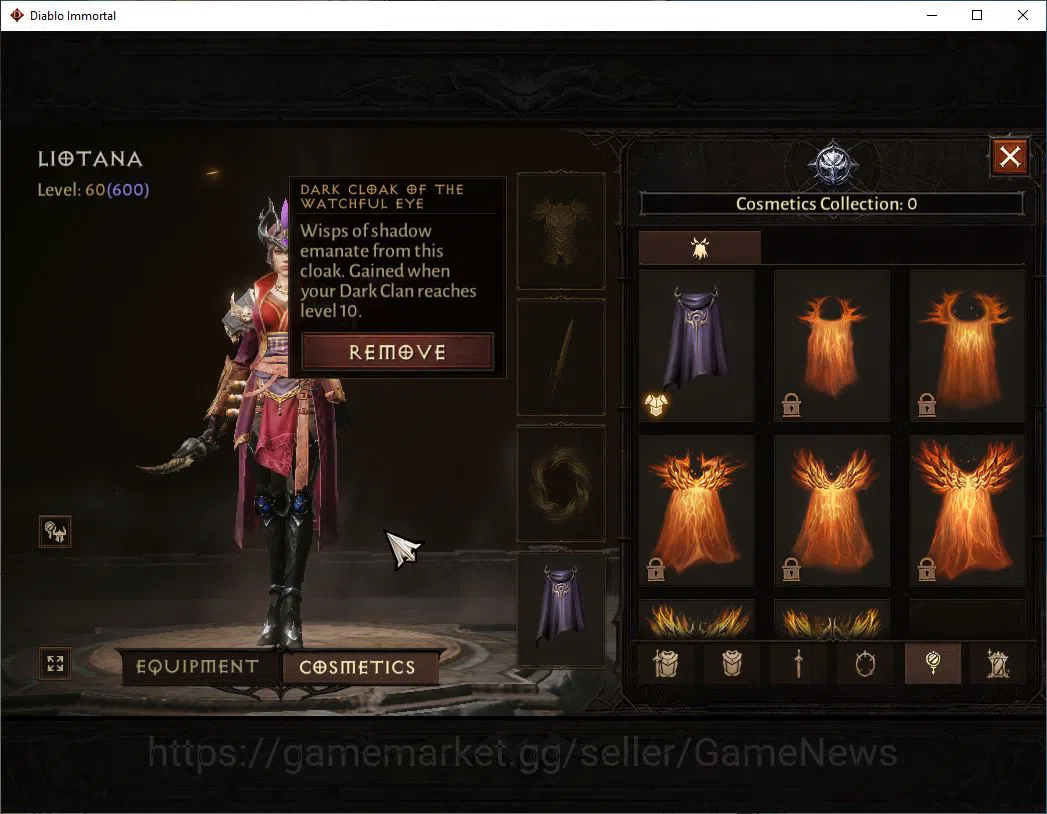 Diablo Immortal Accounts SEA - vasily|Lv60(600)|Wizard|34k CR|Reso 600| Par image 9