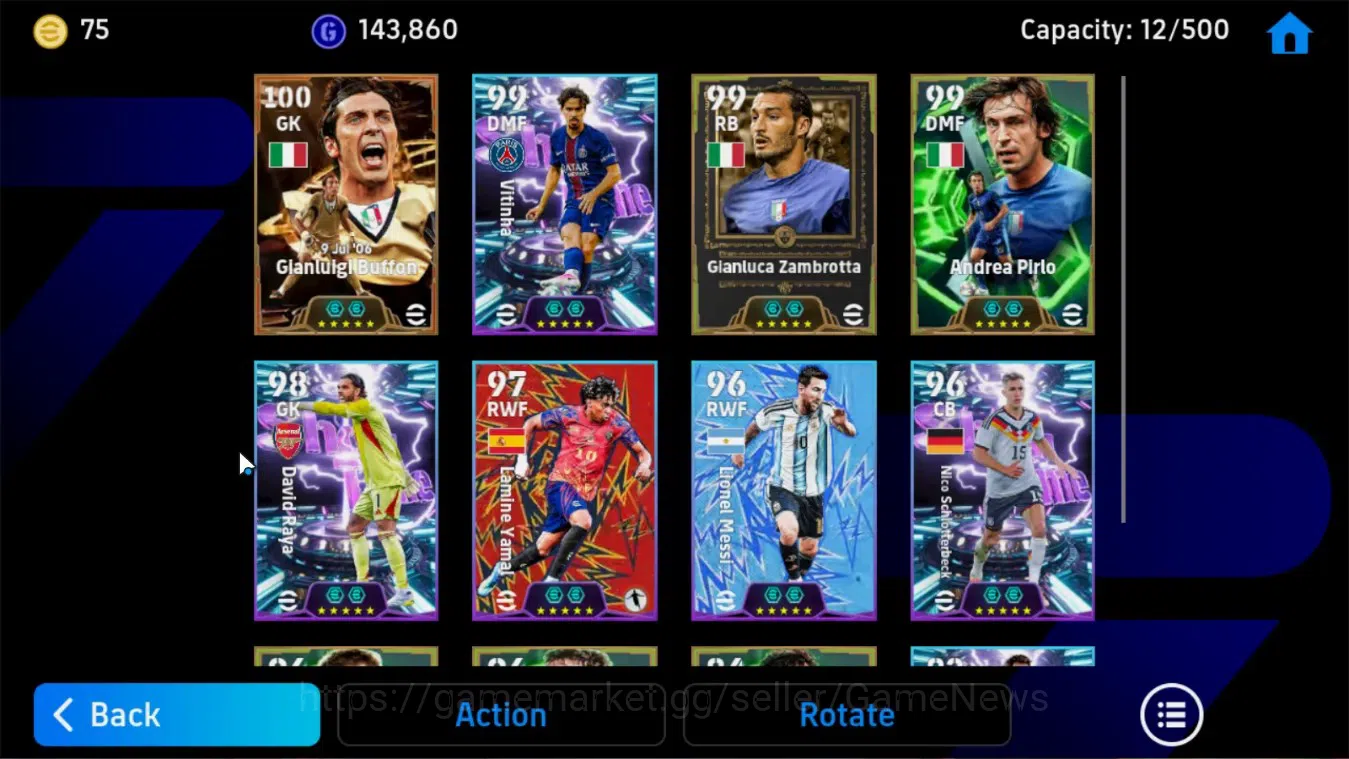 eFootball Accounts Android|BigTime Gianluigi Buffon,Epic Andrea Pirlo image 5