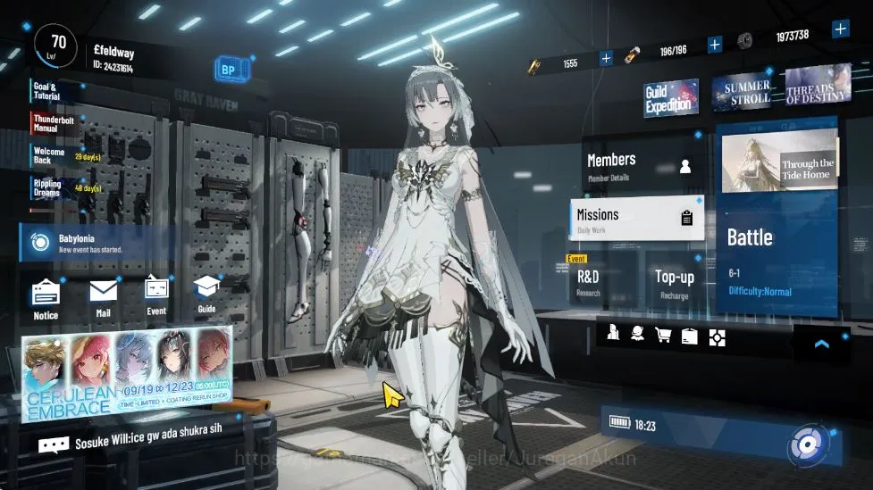 ASIA|Lilith Daemon+Coat(New Life)+Sign, Nanami ST+Sign, Lucia CW+Sign|Weap&Char Selecter|Chapter 4|Log GOOGLE| CheckSS (PGR1479) Punishing: Gray Raven Mid-Game ASIA|Lilith Daemon+Coat(New Life)+Sign, Nanami ST+ image 1