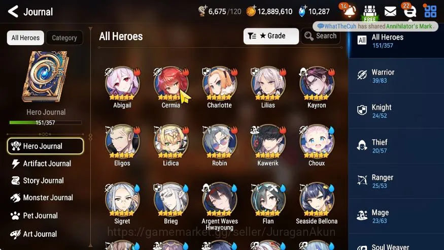 Epic Seven Accounts Mid-Tier Global Unverif|5ML [Borunka,DDRay,Lilias,etc 3