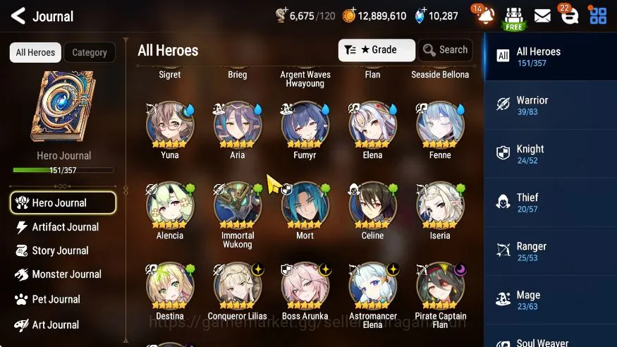 Epic Seven Accounts Mid-Tier Global Unverif|5ML [Borunka,DDRay,Lilias,etc 4