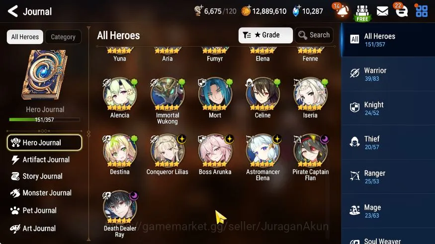 Epic Seven Accounts Mid-Tier Global Unverif|5ML [Borunka,DDRay,Lilias,etc 5