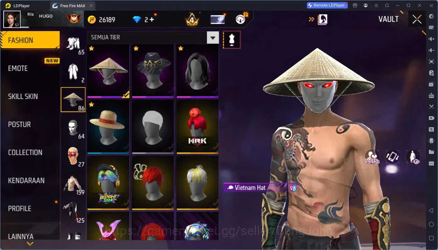 Free Fire Accounts Indonesia | M1887 Bunny's Order | 2 Evo (M4A1 Infe image 10