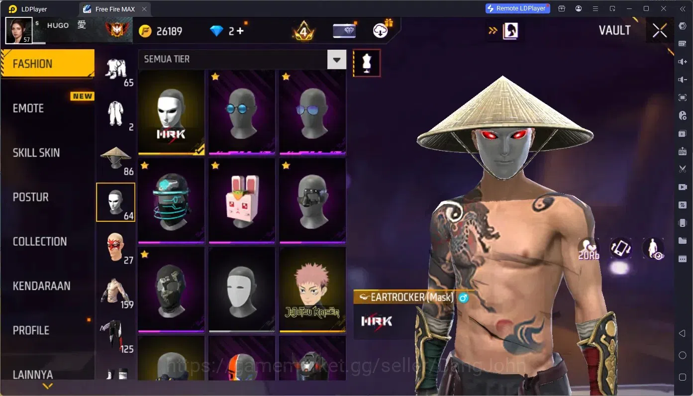 Free Fire Accounts Indonesia | M1887 Bunny's Order | 2 Evo (M4A1 Infe image 11