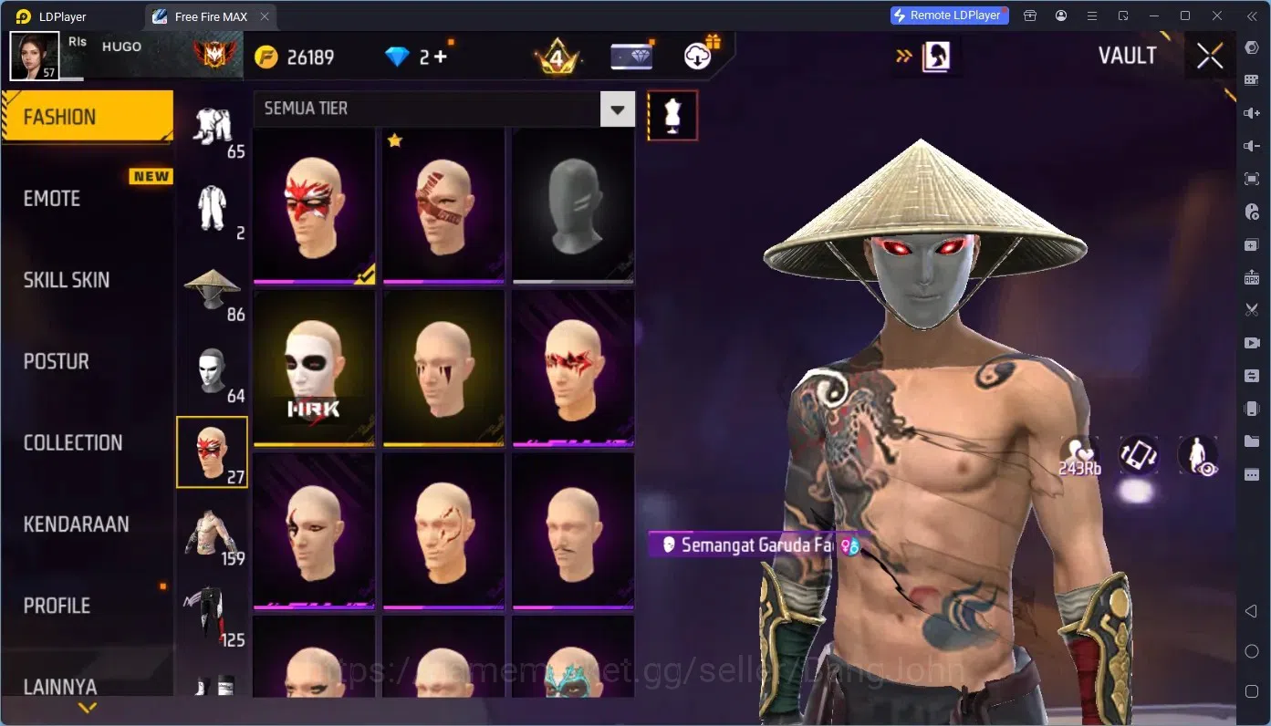 Free Fire Accounts Indonesia | M1887 Bunny's Order | 2 Evo (M4A1 Infe image 12
