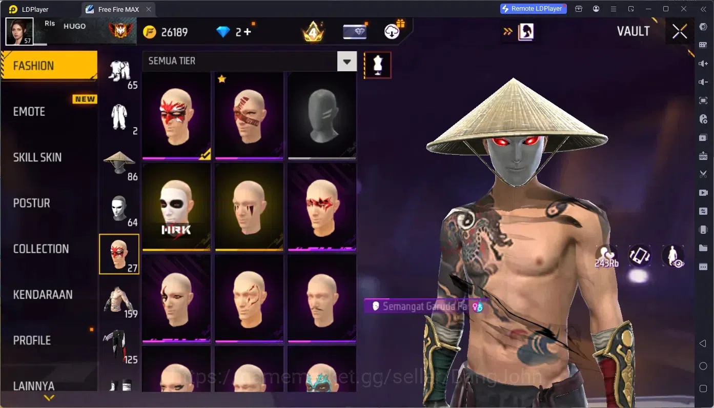 Free Fire Accounts Indonesia | M1887 Bunny's Order | 2 Evo (M4A1 Infe image 13