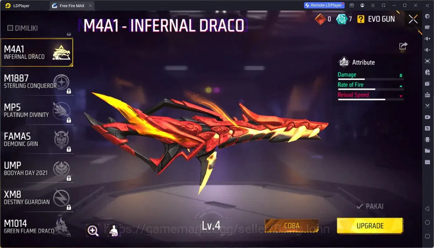 Free Fire Accounts Indonesia | M1887 Bunny's Order | 2 Evo (M4A1 Infe image 6