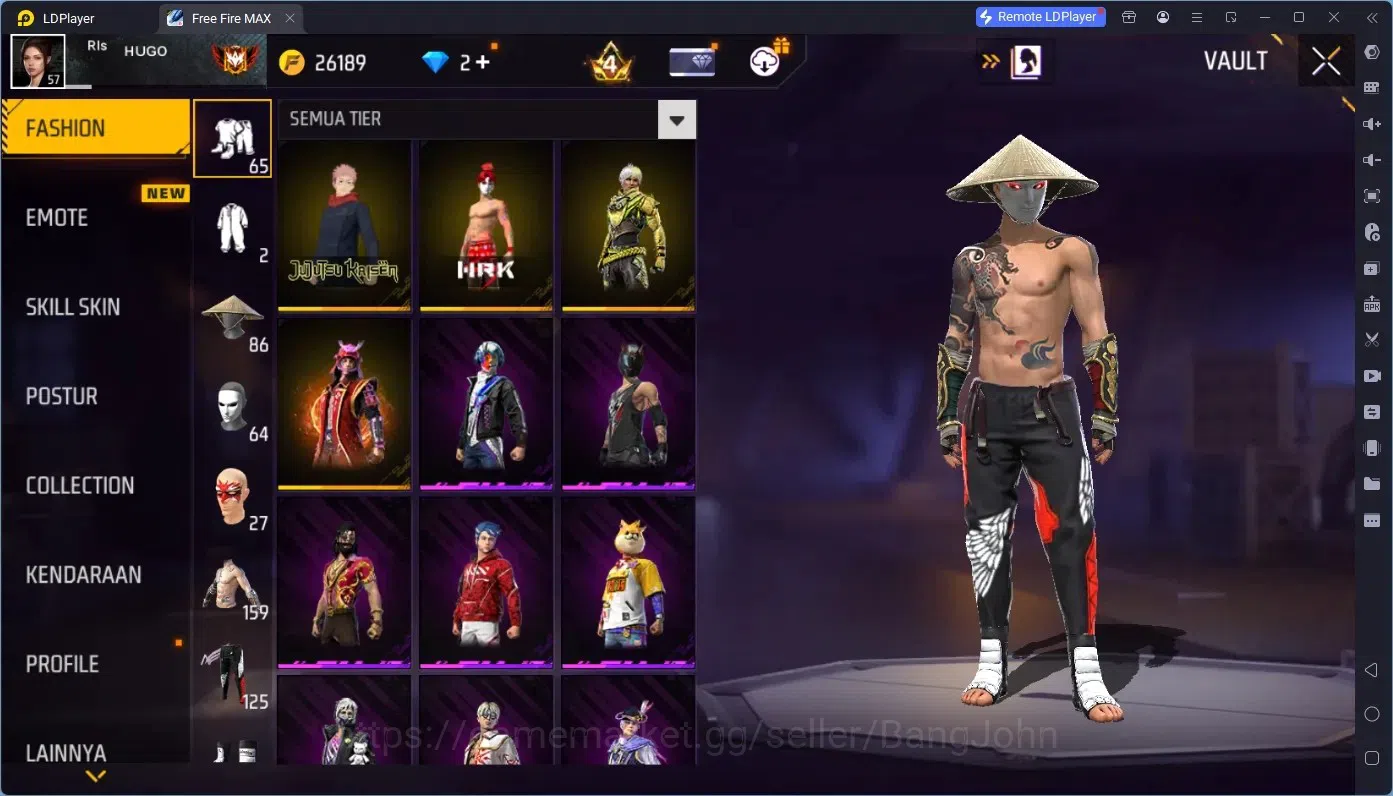 Free Fire Accounts Indonesia | M1887 Bunny's Order | 2 Evo (M4A1 Infe image 8