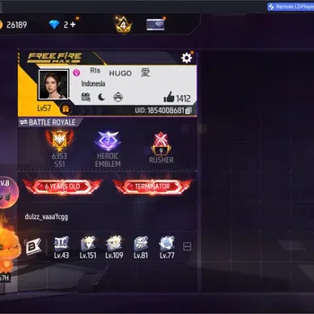 Free Fire Accounts Indonesia | M1887 Bunny's Order | 2 Evo (M4A1 Infe image 1