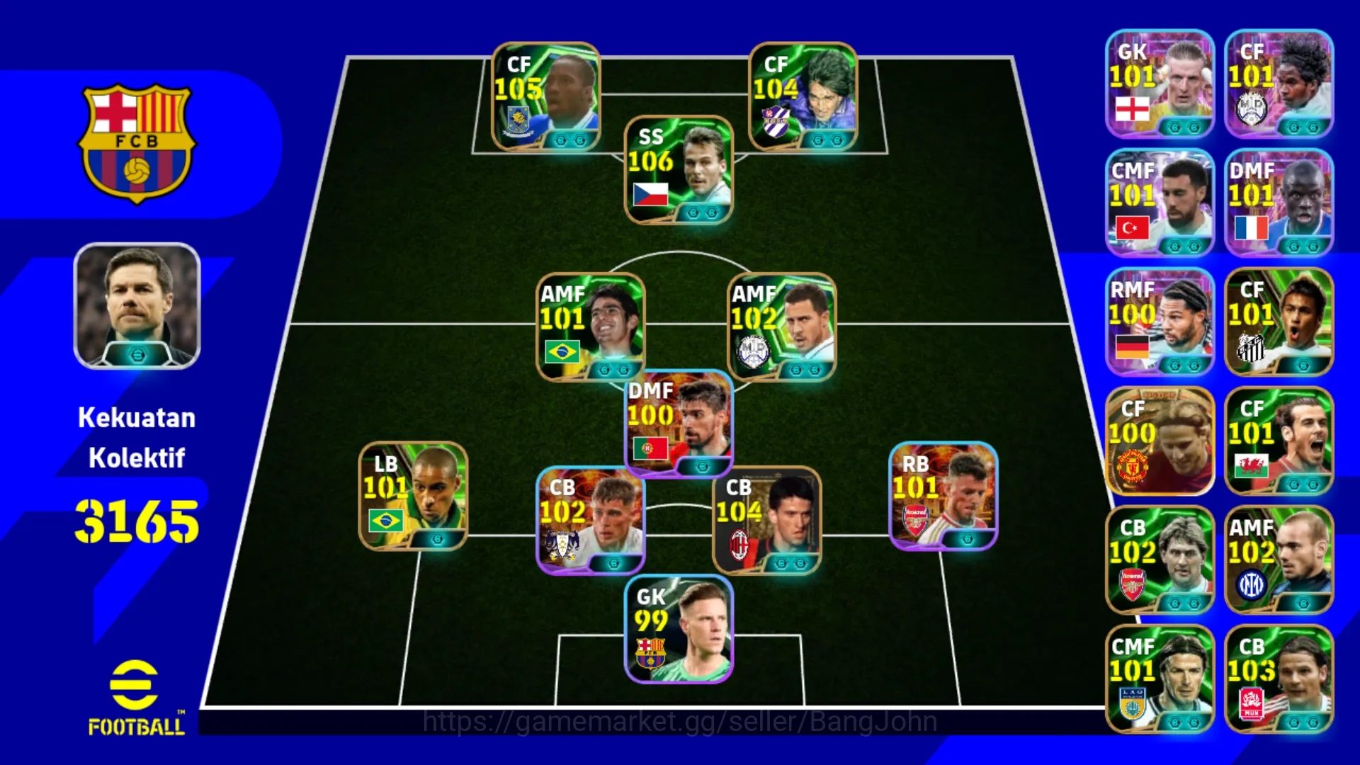 Power 3165 | Pavel Nedved | Didier Drogba | Gabriel Batitusta | Christian Panucci ~EFB118B eFootball Others Power 3165 | Pavel Nedved | Didier Drogba | Gabrie image 1