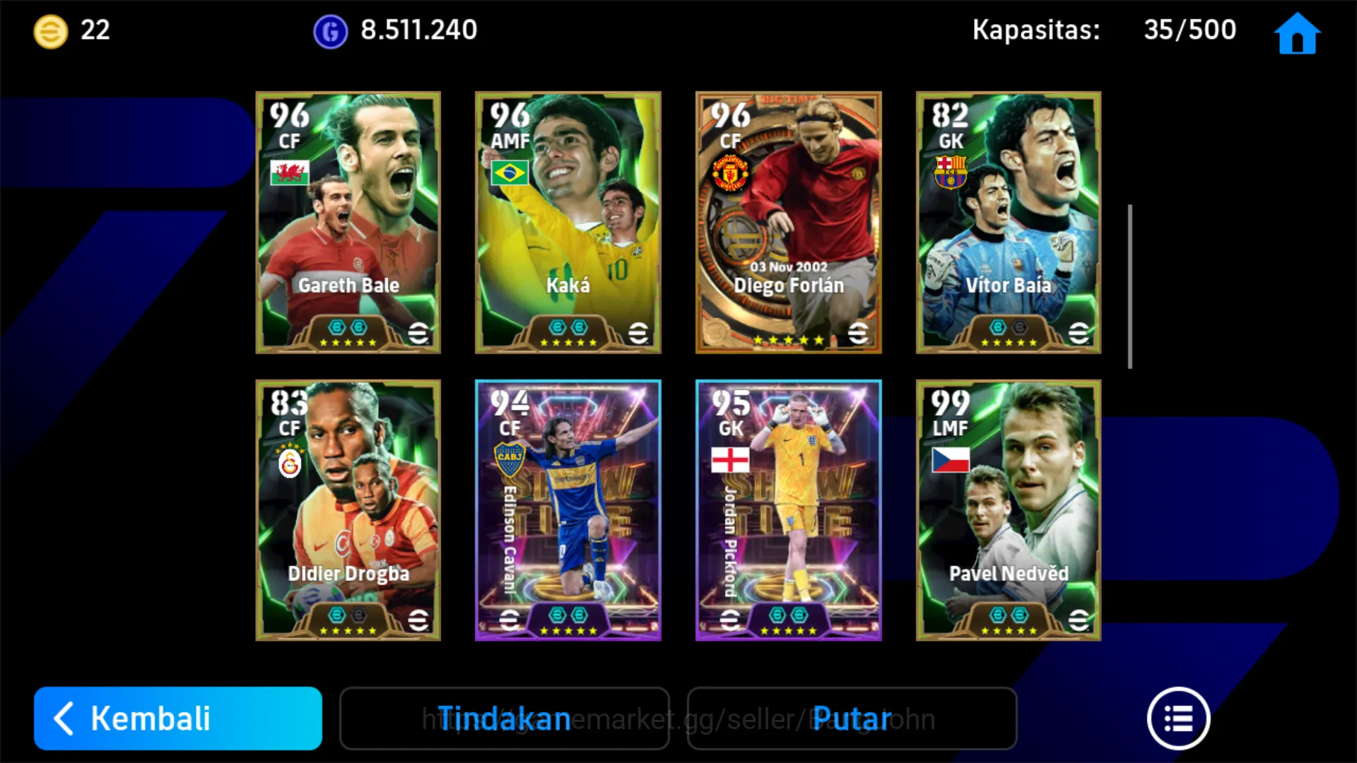 eFootball Accounts Others Power 3165 | Pavel Nedved | Didier Drogba | Gabriel Batitusta | Christian Panucci ~EFB118B 3